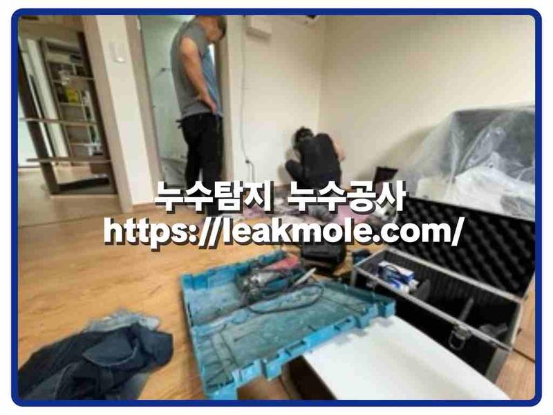누수탐지 현장 작업 사진 12